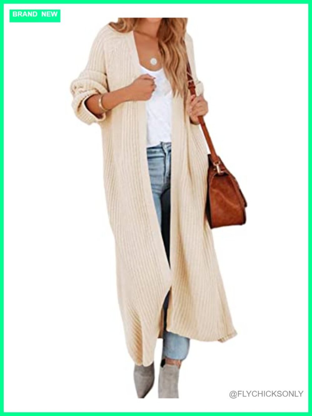 Oversized Long Cardigan Maxi Open Front Knit Duster Coat